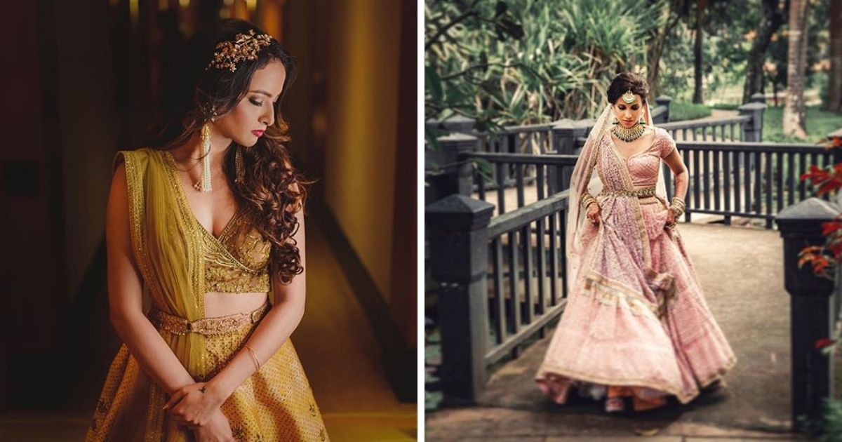 Beautiful Belted Bridal Lehengas That We Spotted On Real Brides