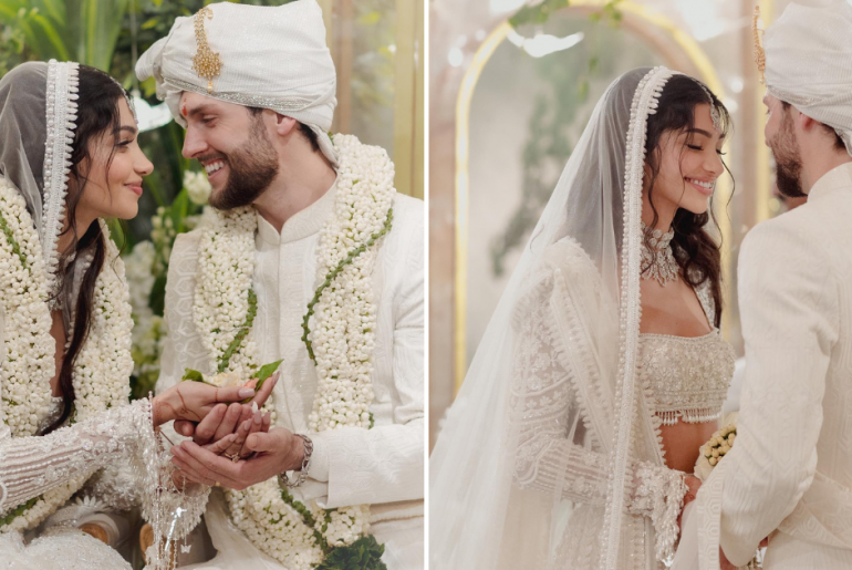 Inside Ananya Pandays Cousin Alanna Pandays Ivory Hued Bridal