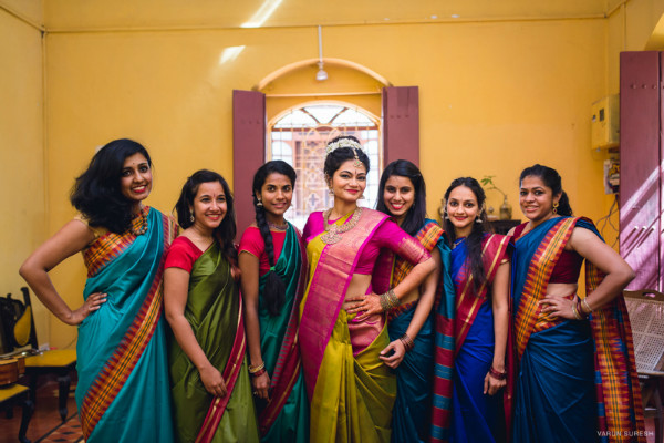 kanjeevaram sarees for bridesmaid