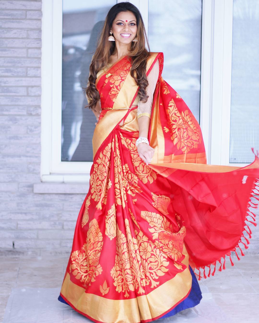 Amazing Saree draping style by Tia Bhuva #Cancansaree  Draping fashion,  Fashion dresses, Saree wearing styles