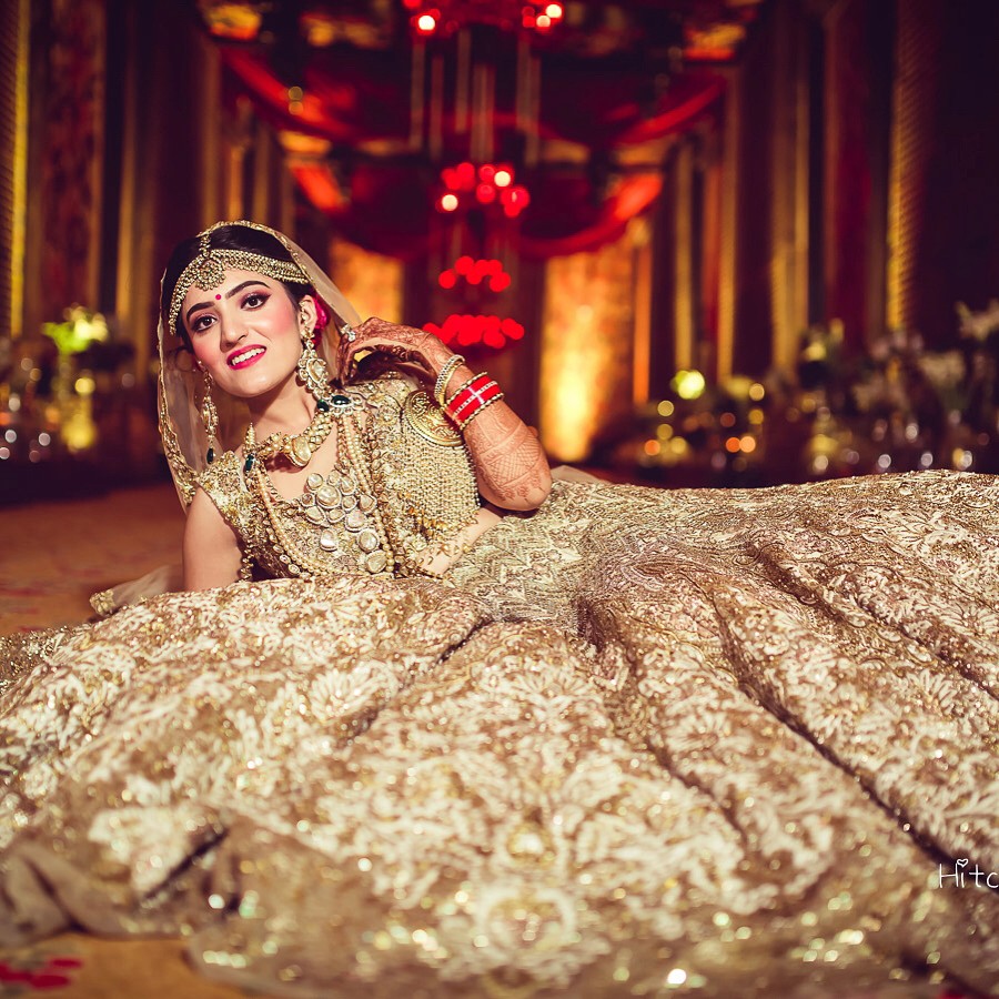 Real Indian Brides Who Wore An All-Gold Outfit On Their ...