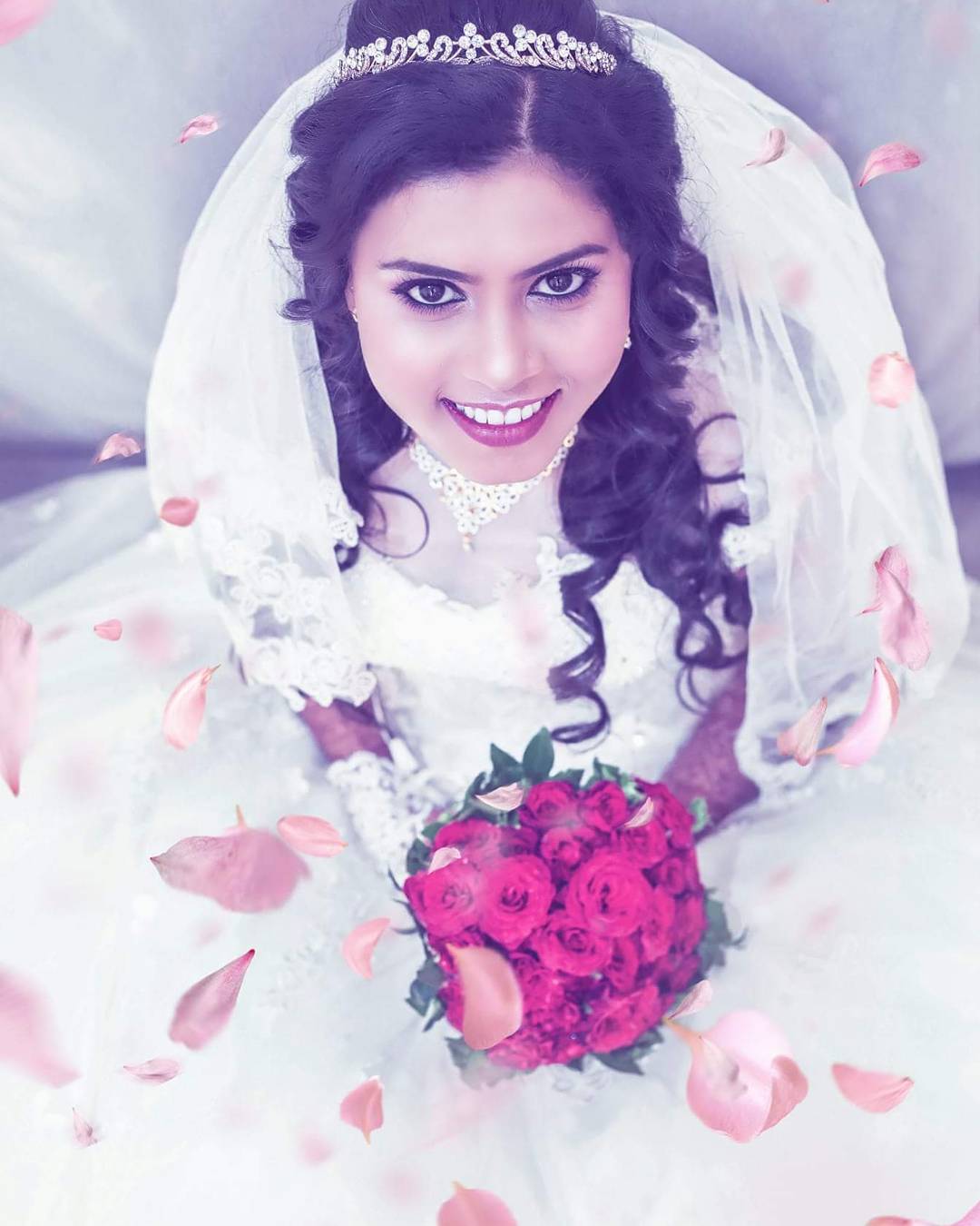 Christian Bride, Church Wedding, Bridal Bouquet, Bridal Veil, Christian Bride Gown , Asin Thottumkal, Rahul Sharma, Micromax