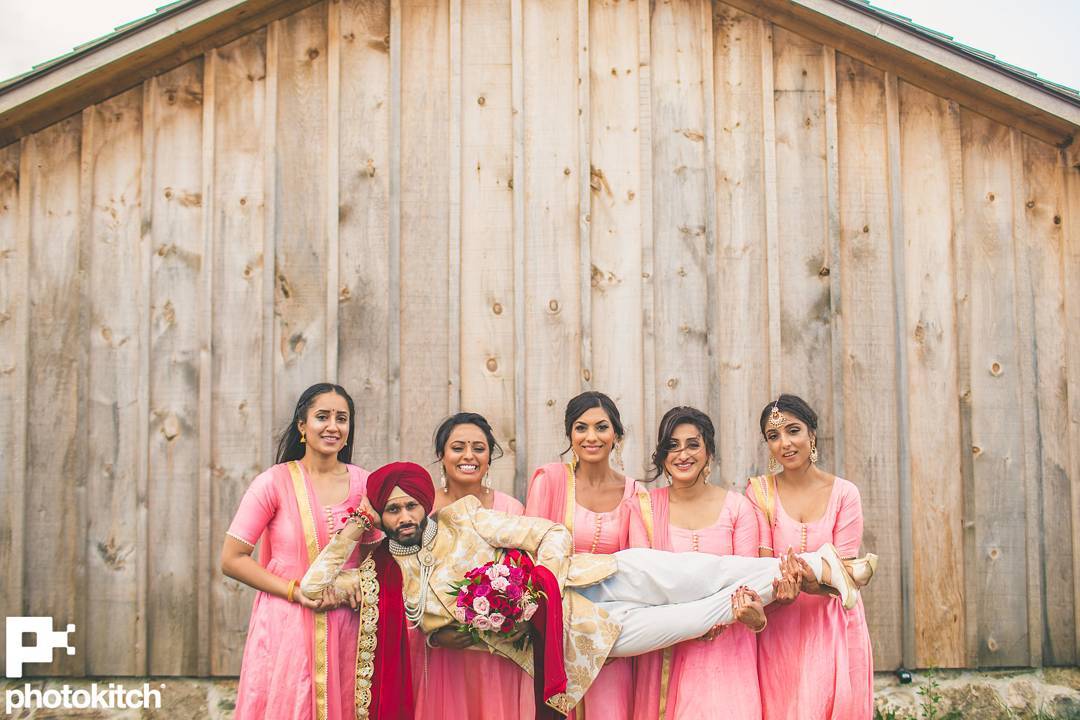 Bridesmaids, Groom, Sikh Groom, Wedding Shoot