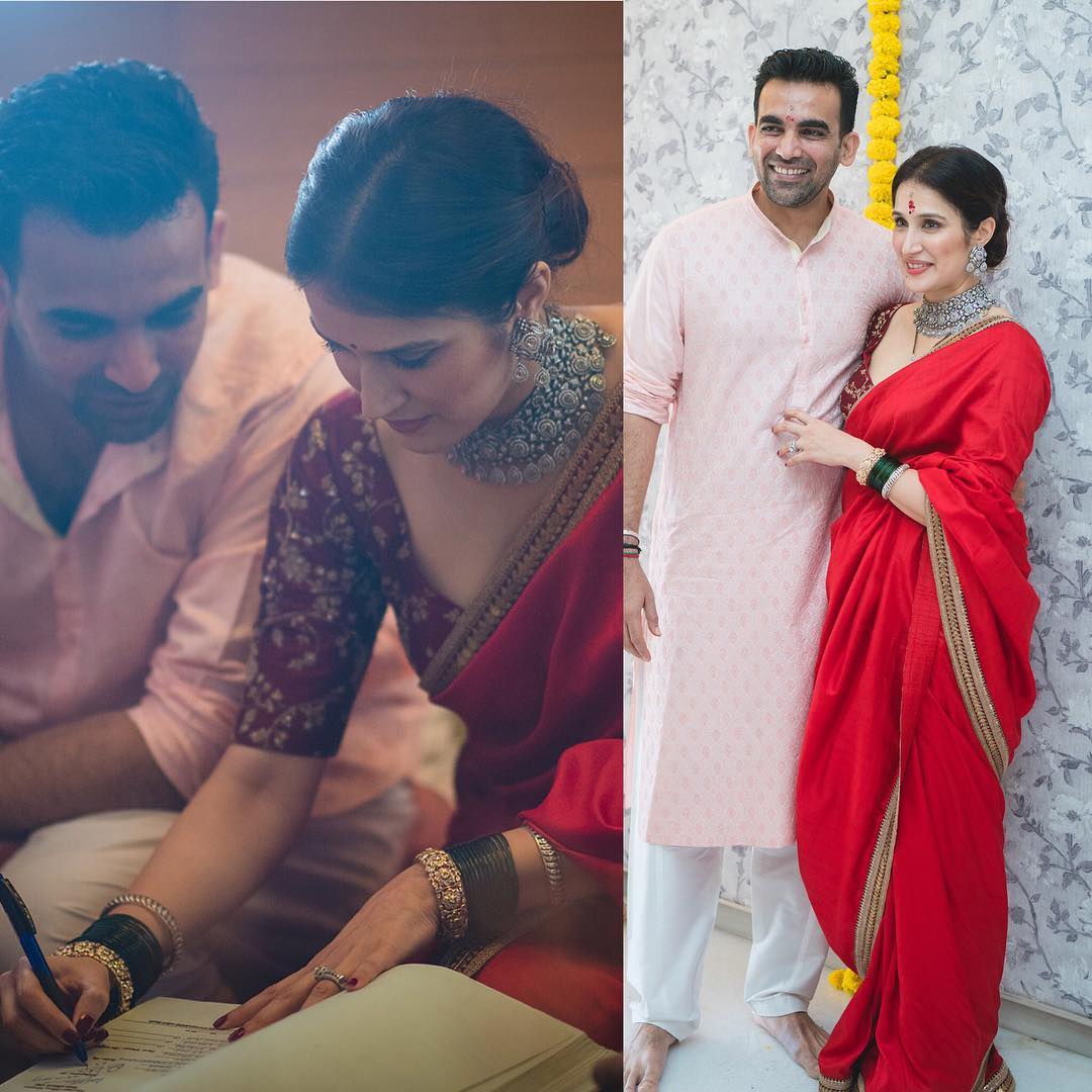 Zaheer Khan, Sagarika Ghatge, Cricketer Wedding, Bollywood Wedding, Celeb Wedding 2017