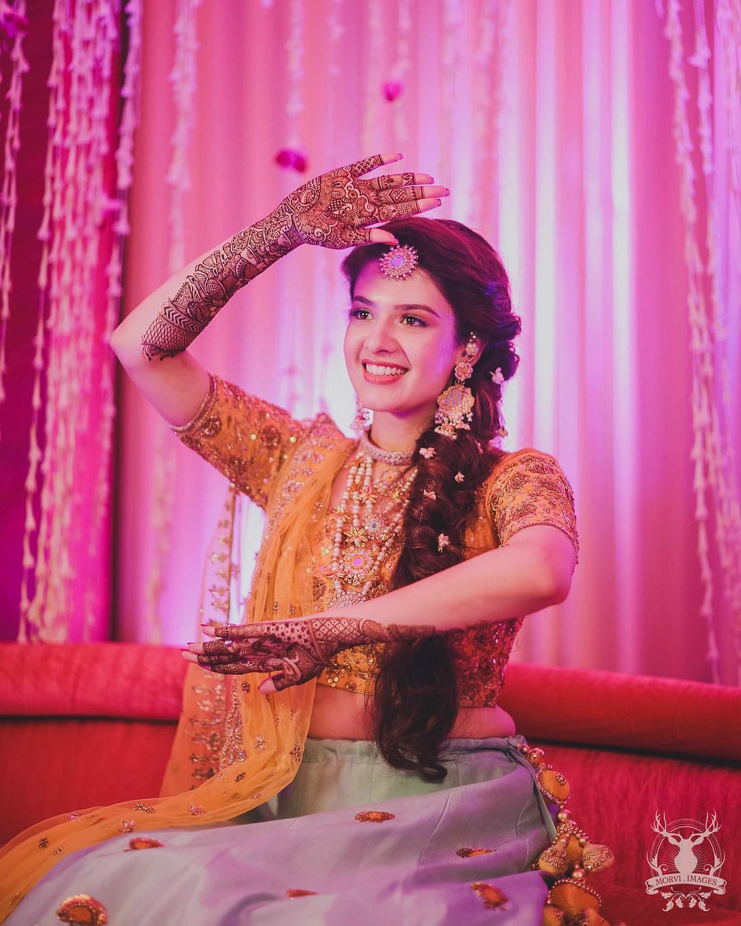Bride, Mehendi outfit, Indian Bride