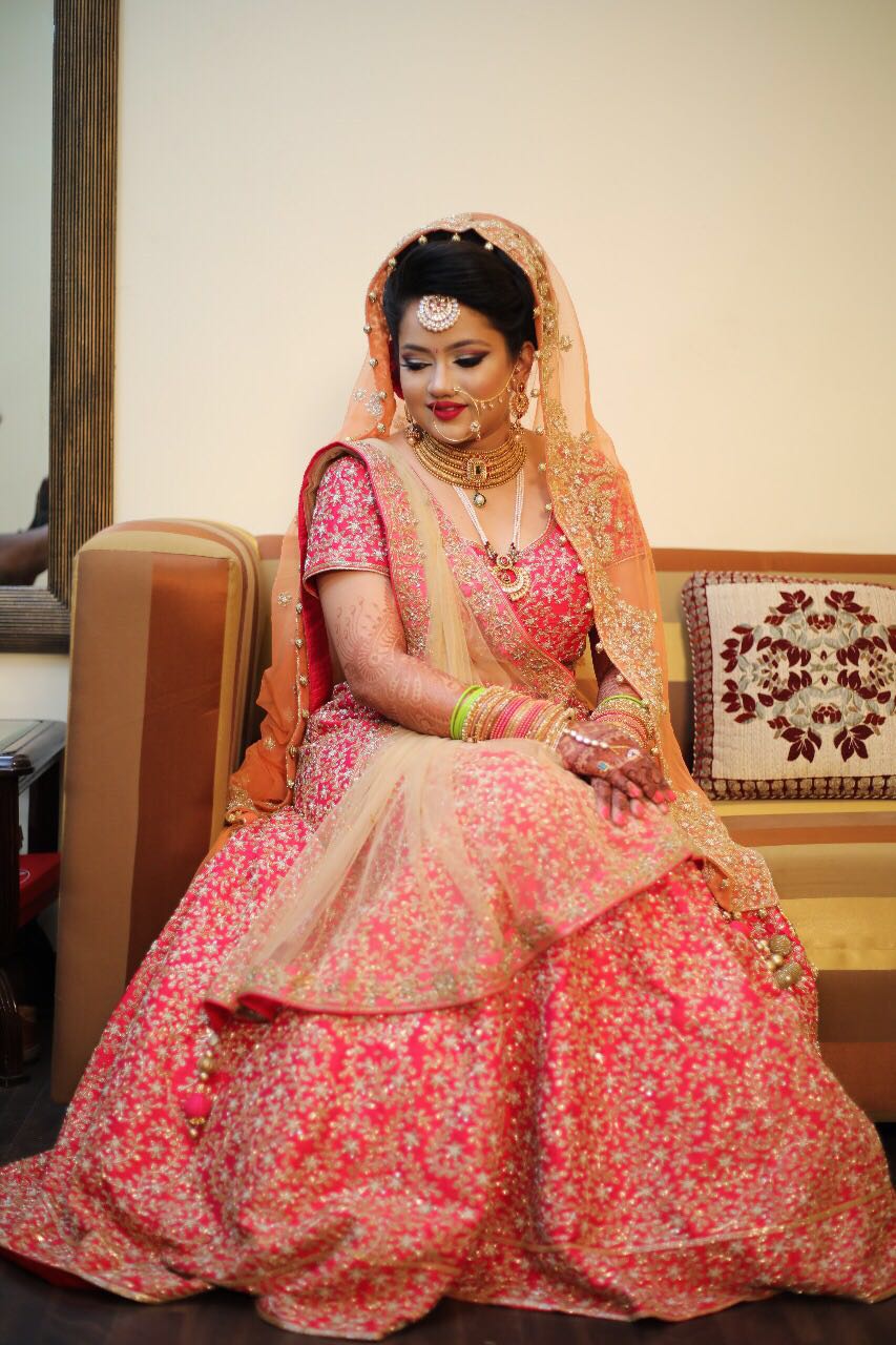 bridal lehenga, sunehree chandni chowk, bridal lehenga, traditional indian bride