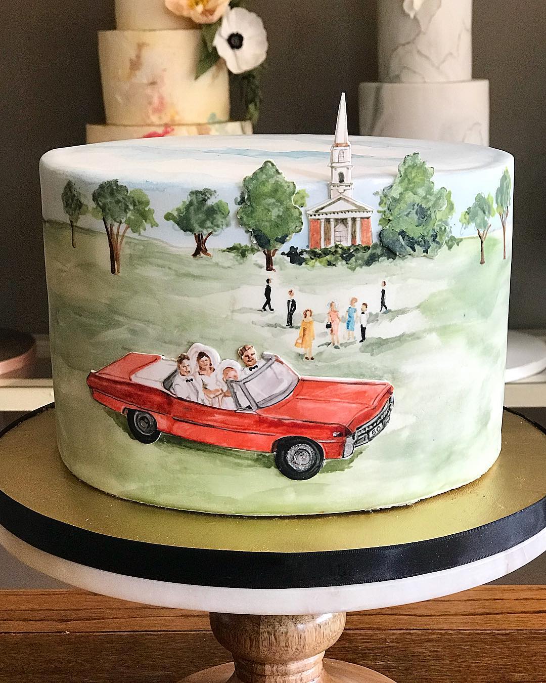 wedding cake designs 2018
