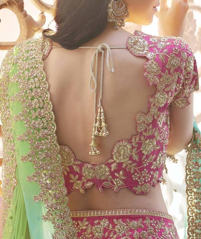blouse back designs, blouse back design ideas, saree blouse design, choli back design, blouse tassels, tassel designs