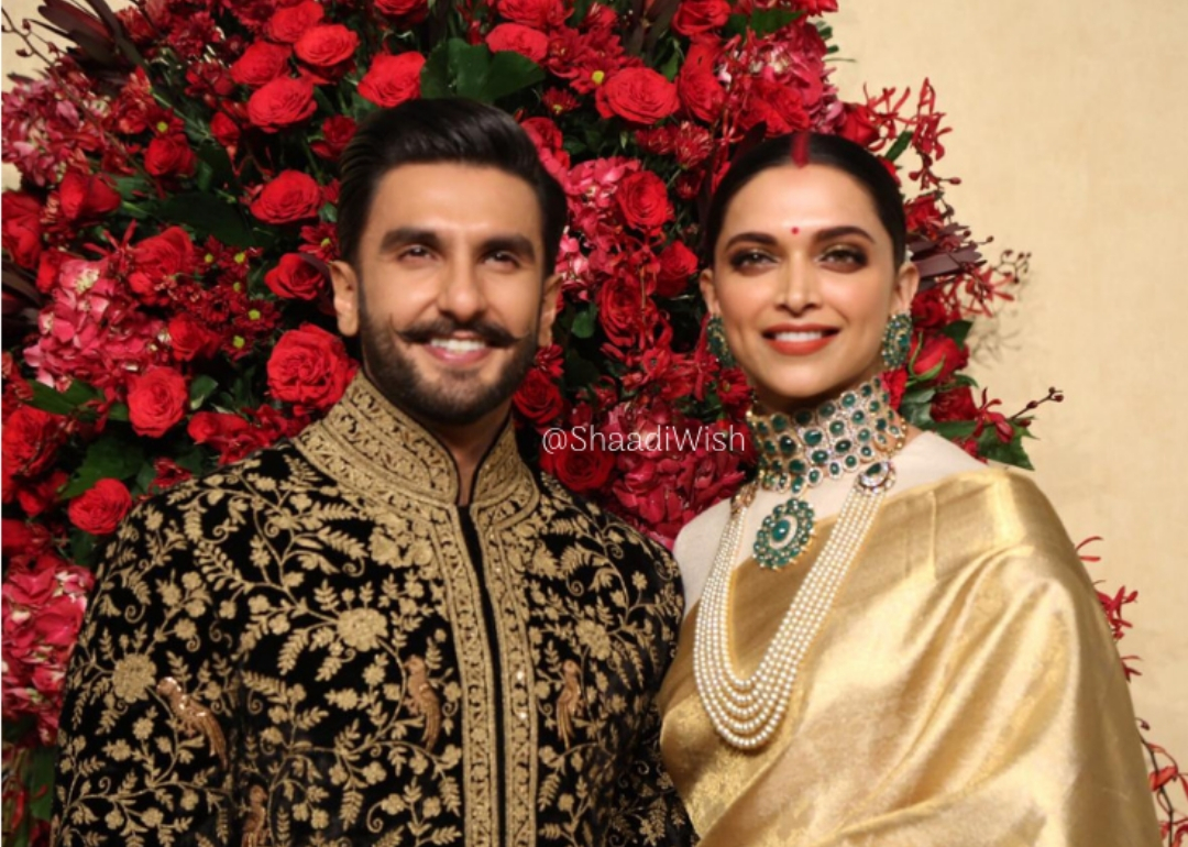 What Deepika and Ranveer wore for Mumbai wedding reception
