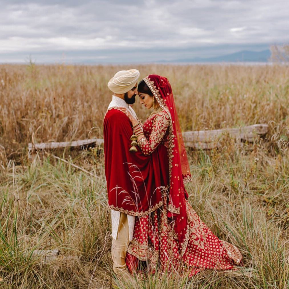 Indian wedding photographers in Canada, indian weddings, wedding photography, Canada, indian weddings in Canada, couple portrait, groom outfit, bridal outfit, indian bride, indian groom, bridal lehenga, Mathias Fast Photography