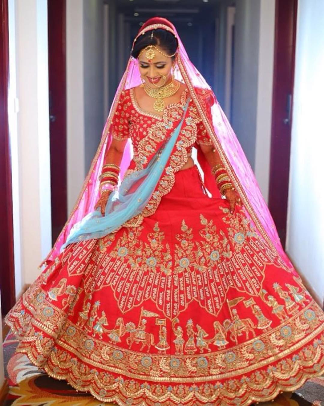 bridal lehenga shopping Chandni Chowk