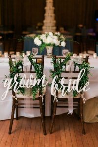 wedding chair decor