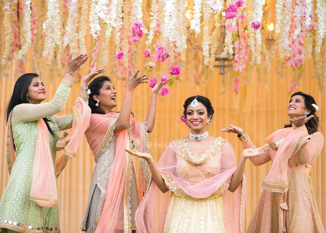 #ShaadiWish Originals: A Glamorous Yet Playful Bridesmaid Photoshoot