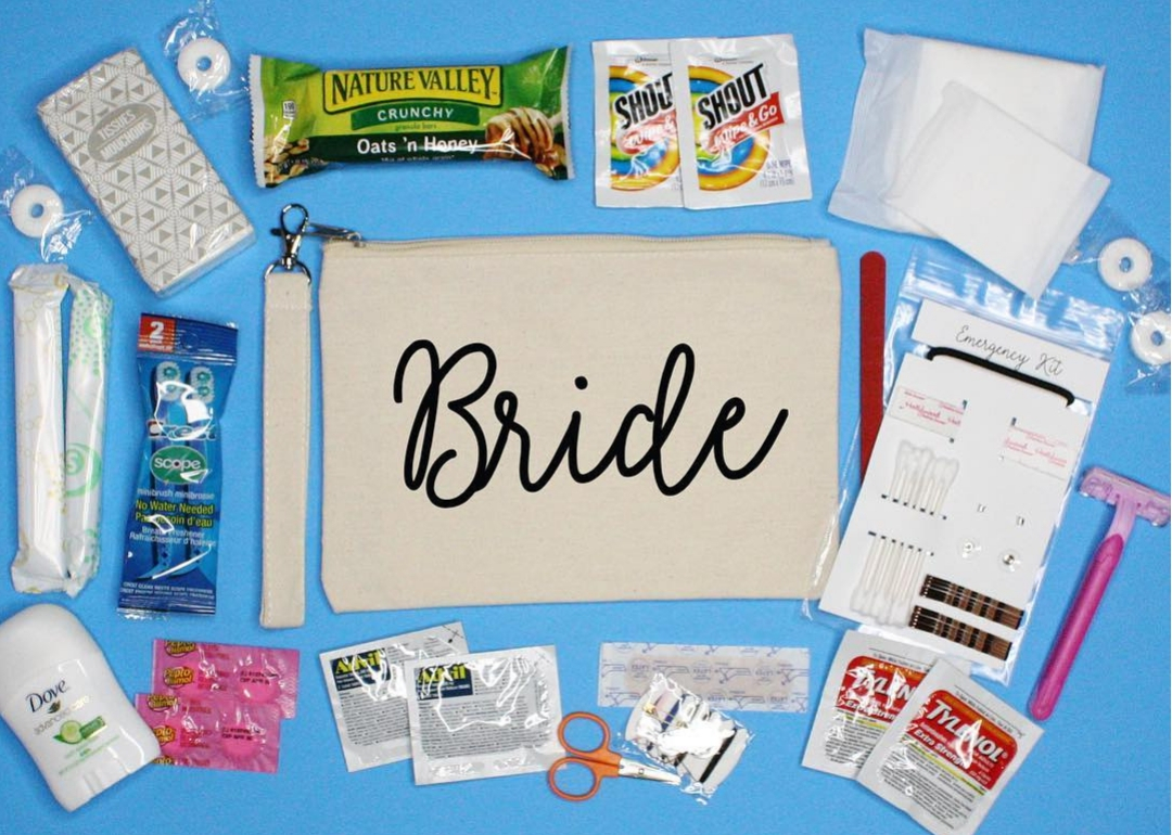 What Did You Need on Your Wedding Day? Bridal Emergency Kit Must