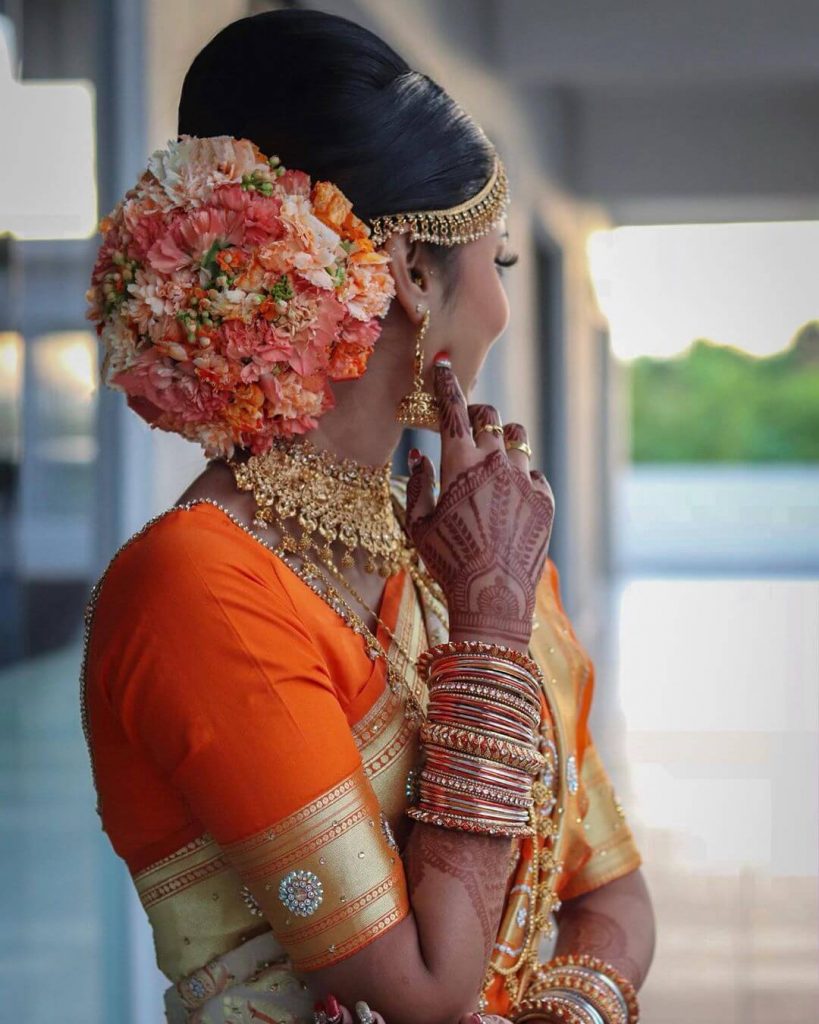 south Indian bridal hairstyle
