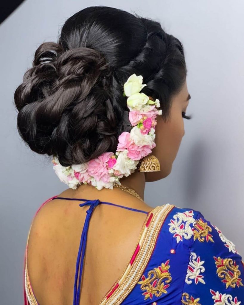 south Indian bridal hairstyle