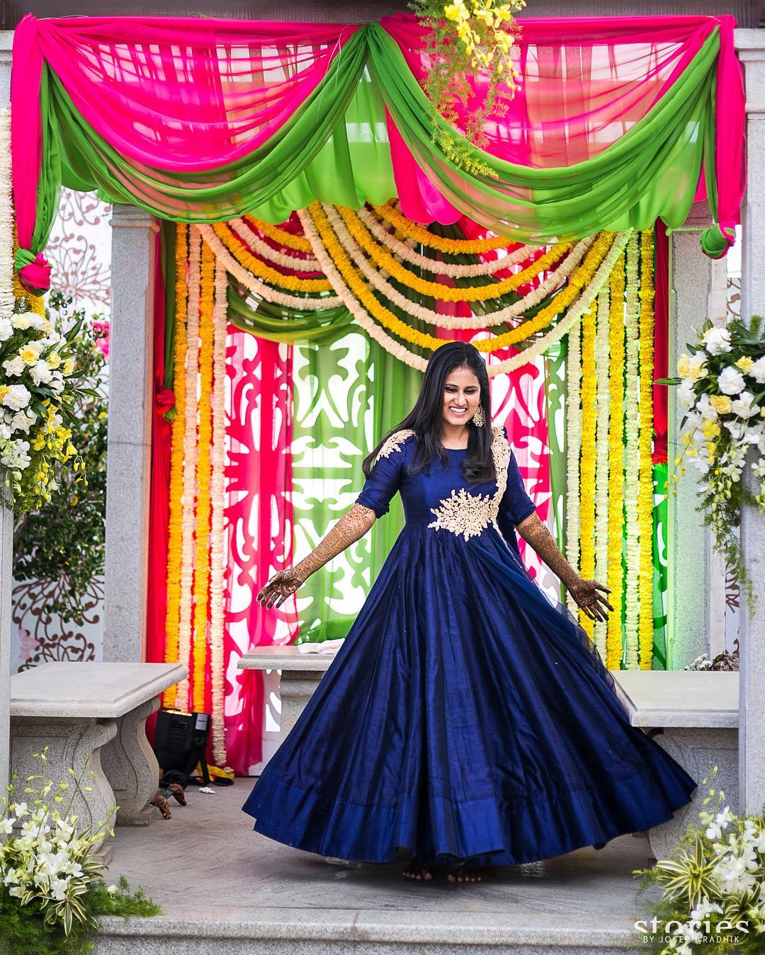 Off-Beat Indo-Western Mehendi Outfits Spotted On Real Brides!