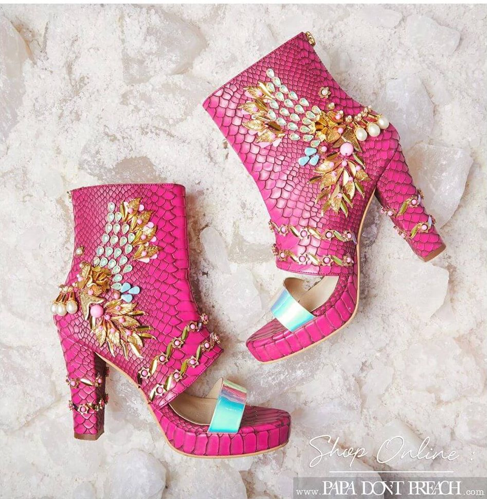 Buy Women Bridesmaid Shoes | Mid Heel Sandals | Black Bridal Sandals | Red  Bridal Shoes | Blue Bridesmaid Shoes | Peep Toe Sandals | Bridal Wedding  Shoes | Bridal Party Slippers Online at desertcartDenmark