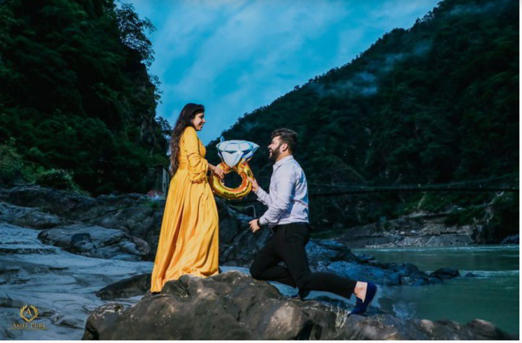 A Romantic Pre Wedding Shoot In Rishikesh On Budget