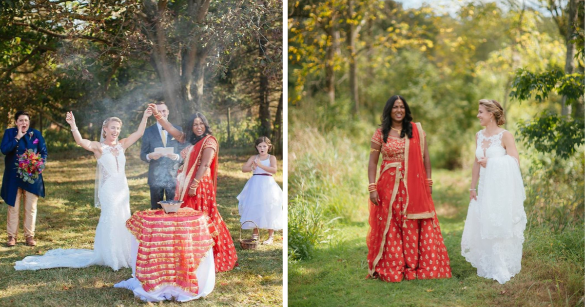 This IndoAmerican Lesbian Couple Is Setting Some Serious Bridal Goals