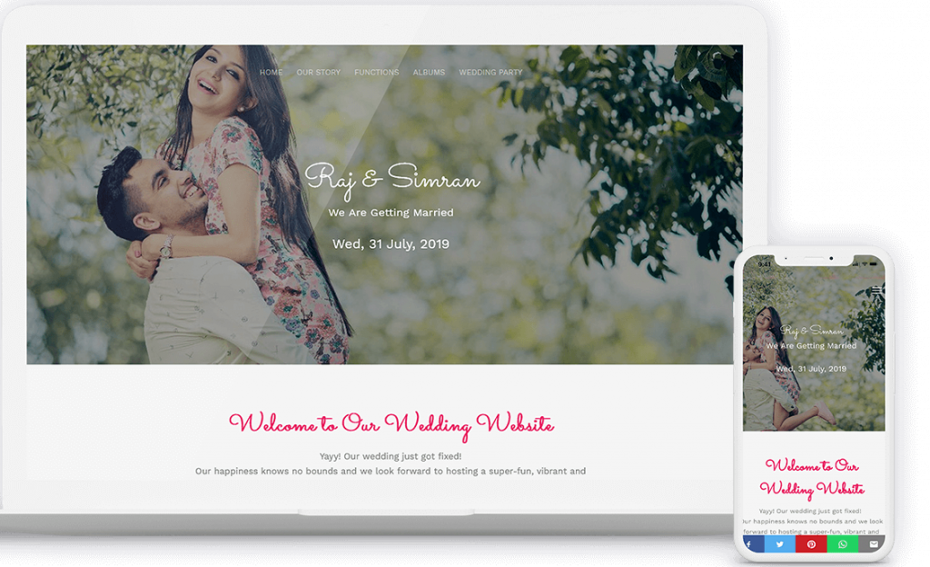 wedding website