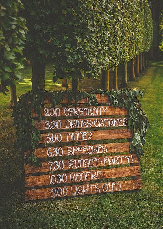 wedding sign boards