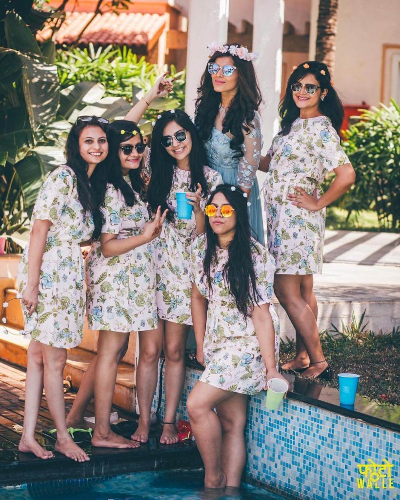 coordinated bridesmaids outfit ideas