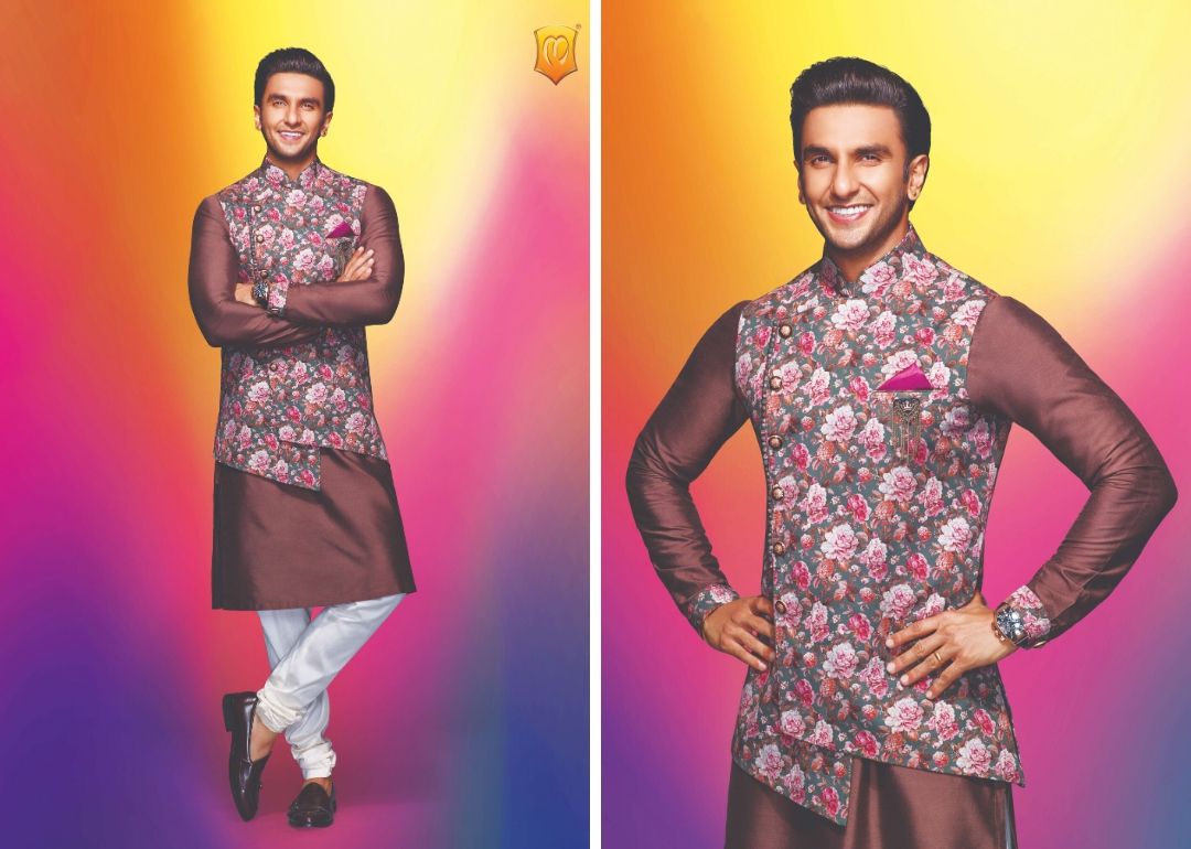 Ranveer singh discount manyavar kurta pajama