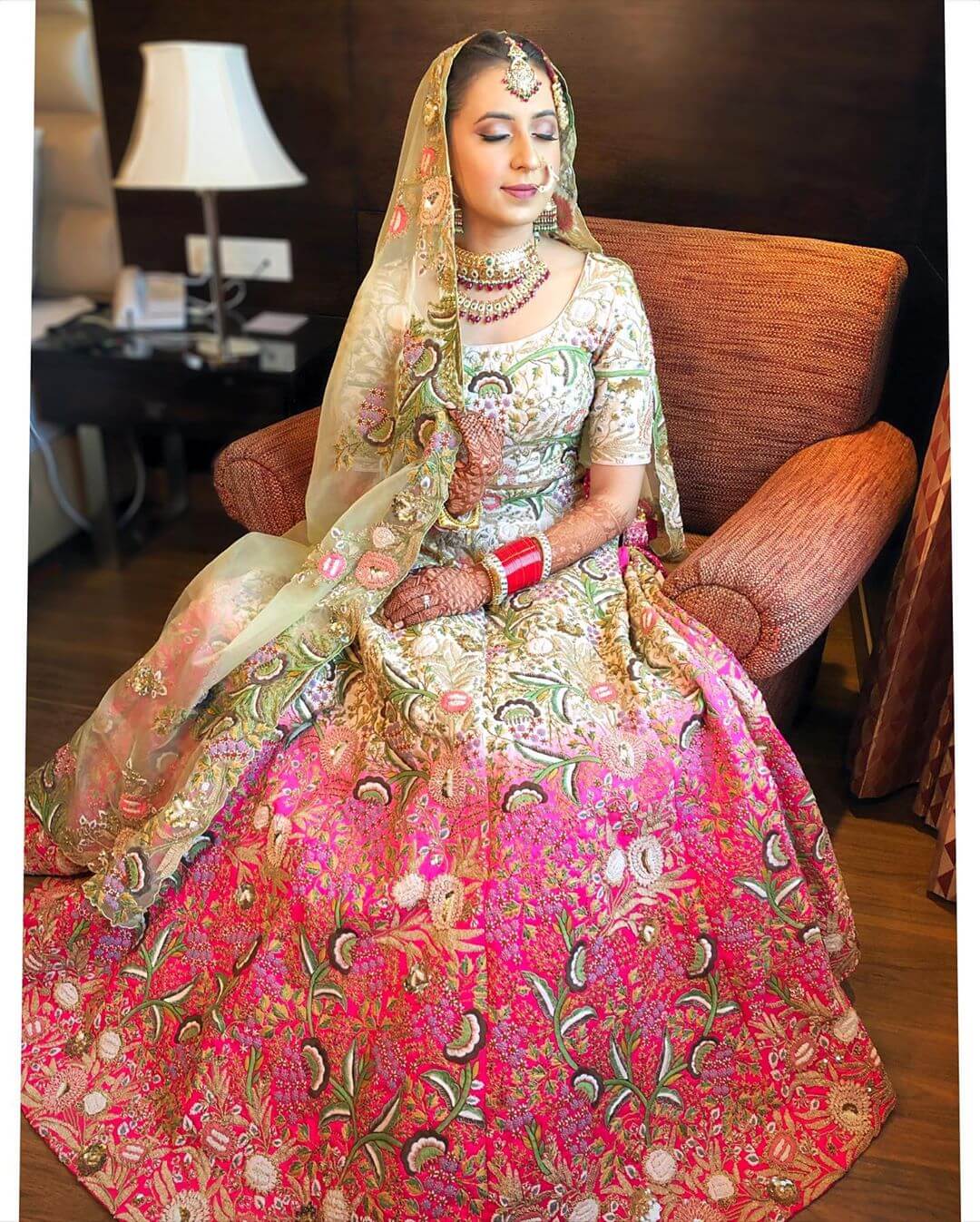 Kora and Pink Color Wedding Lehenga – Panache Haute Couture
