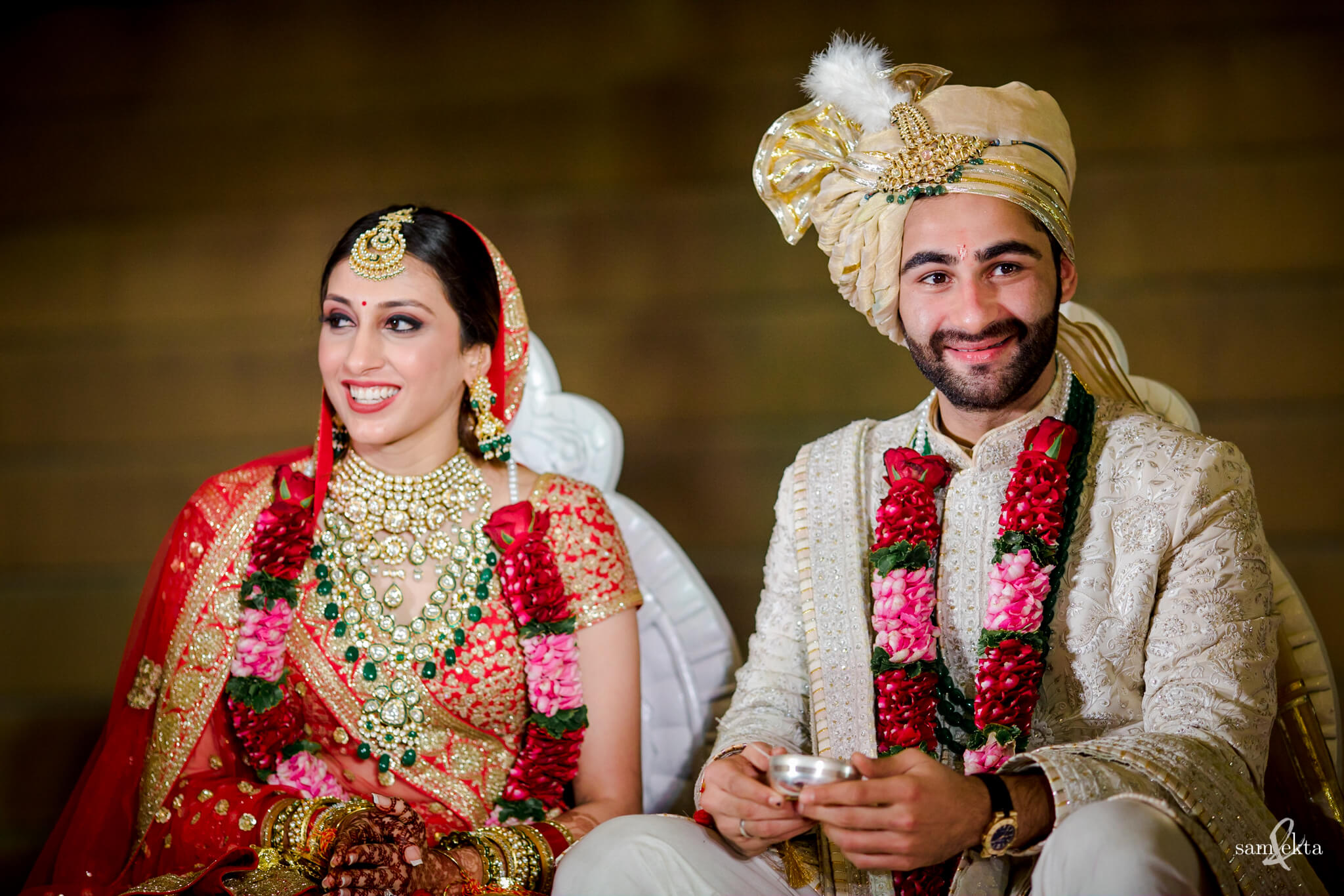 wedding portrait, Armaan Jain And Anissa Malhotra’s Wedding