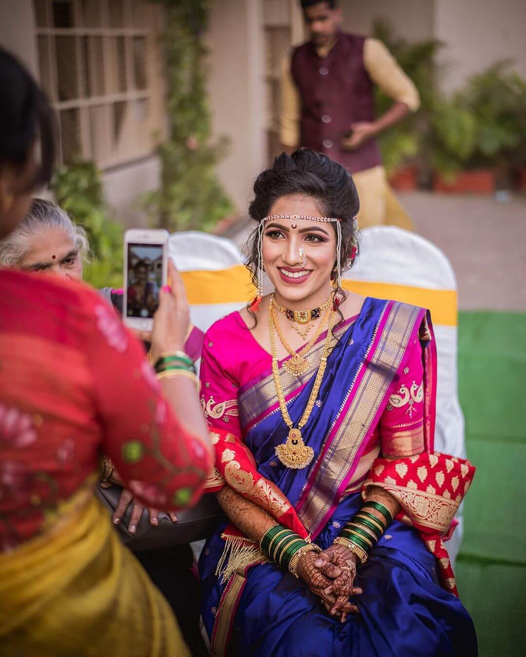 Beautiful Marathi bride in lehenga... - Makeup By Yashika | Facebook