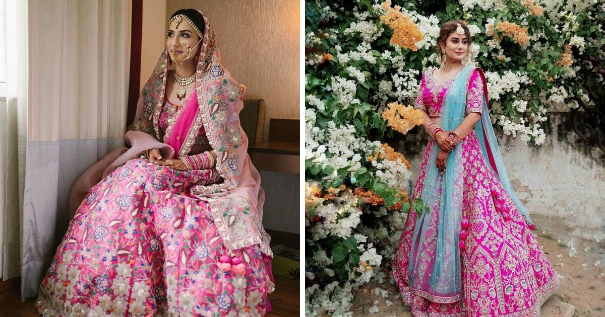 Gorgeous Pink Lehengas That We Recently potted On Real Brides!