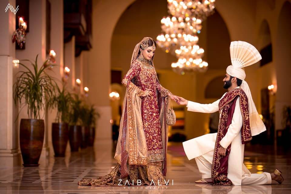 pakistani couple wedding outfits