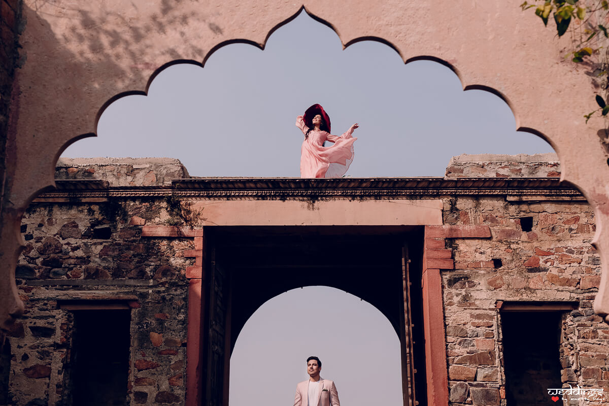 A Contemporary Pre-Wedding Shoot In Rajasthan Fort