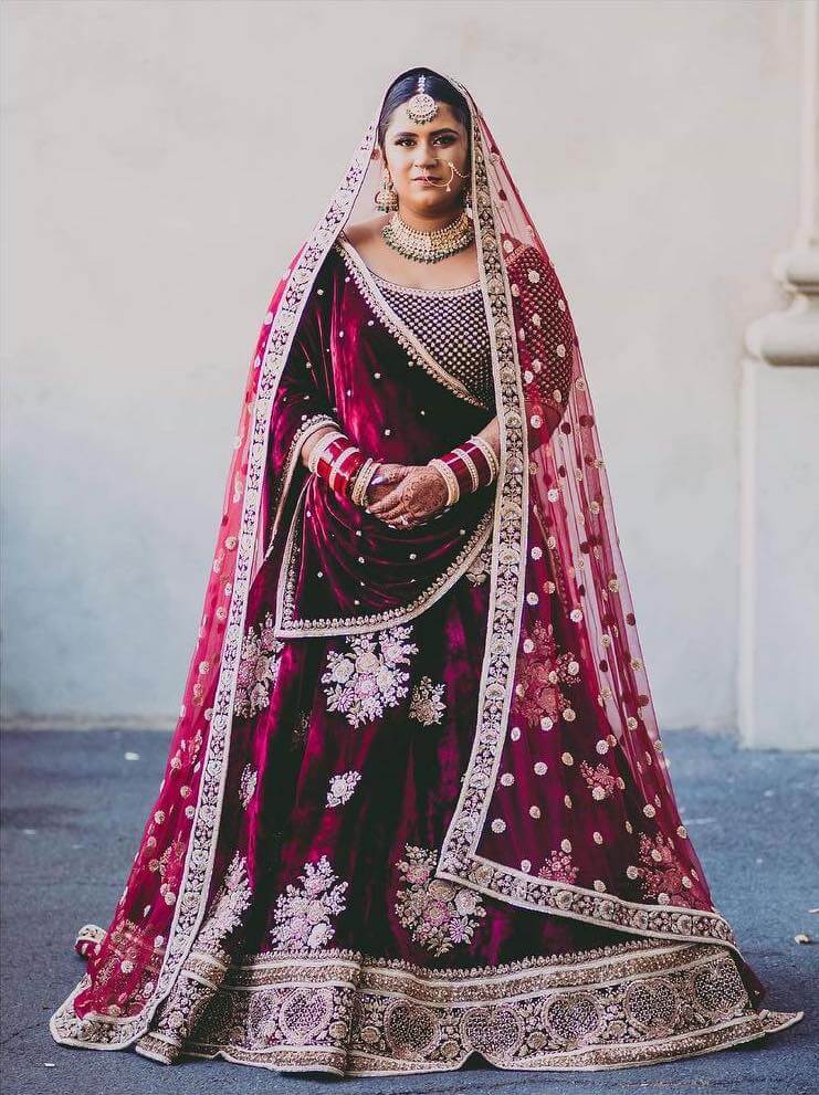 indian bridal dresses for fat ladies