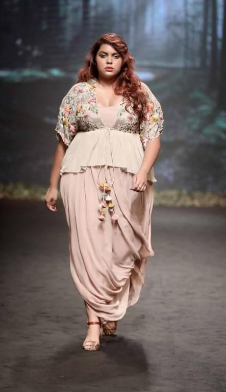 indo western dresses for plus size