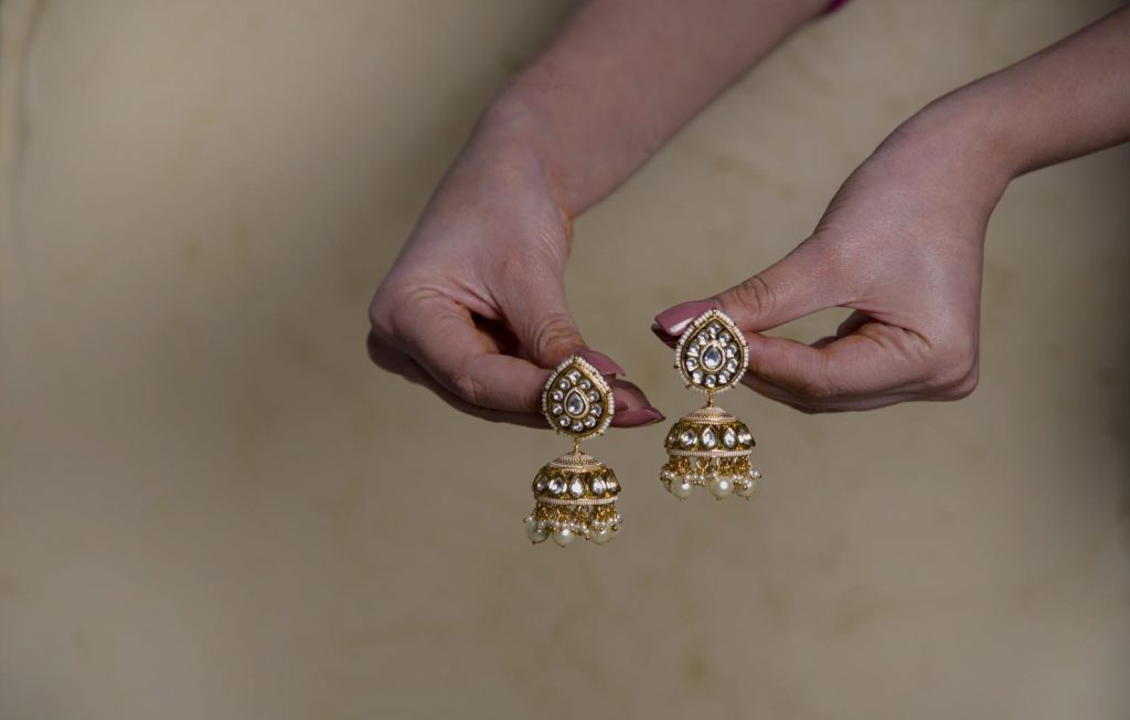 Artificial Kundan Jadau Jhumkas To Buy Online For Brides Bridesmaids