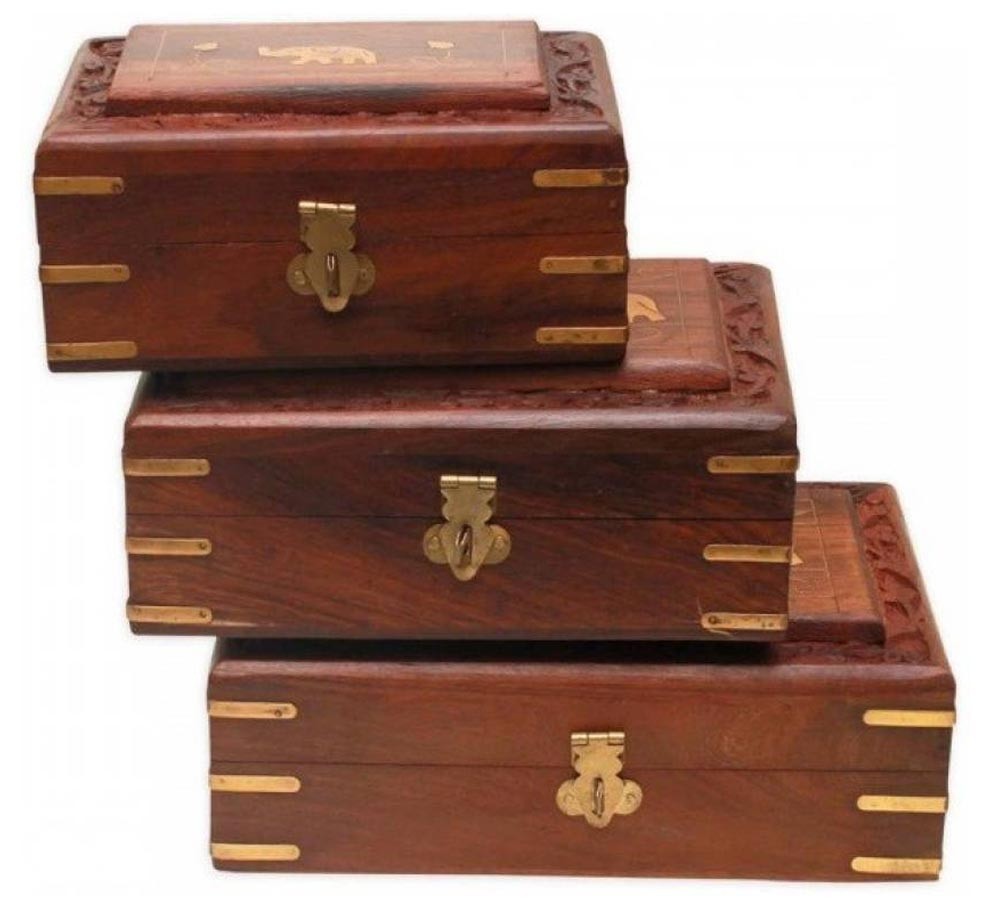 wooden bridal box