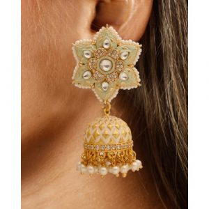 Artificial Kundan Jadau Jhumkas To Buy Online For Brides Bridesmaids