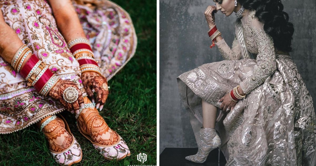 Shop Bridal Footwear With Lehenga | UP TO 54% OFF
