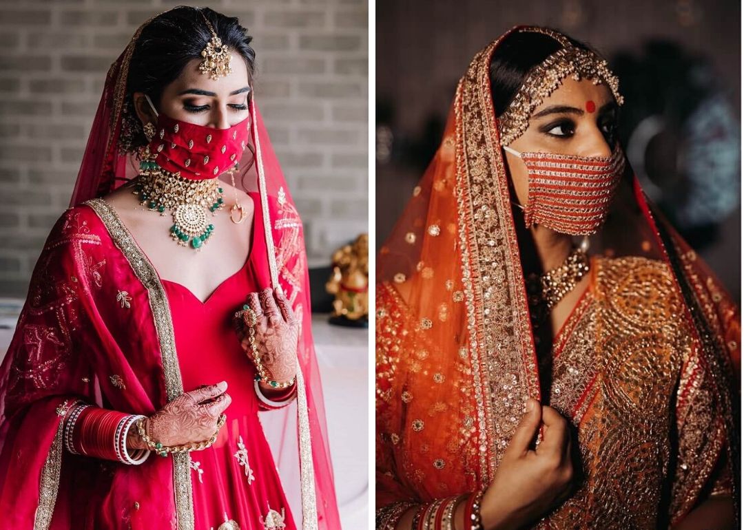 Trending: Bridal Masks Are Now A Part Of Bridal Outfits