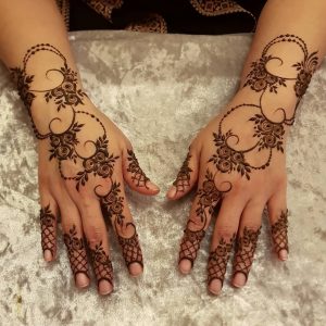 flower henna design