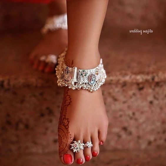 bridal feet jewellery