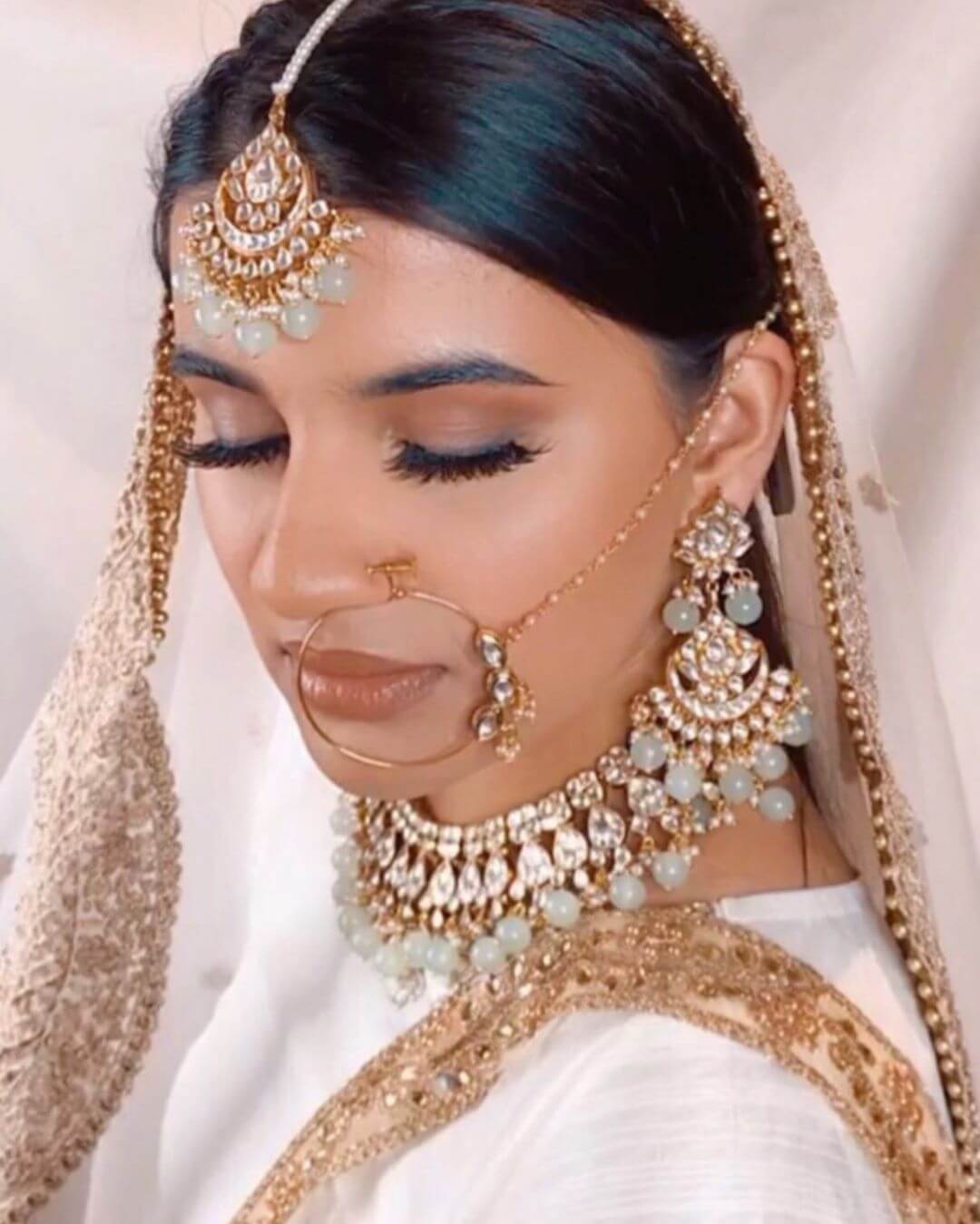 pastel bridal jewellery