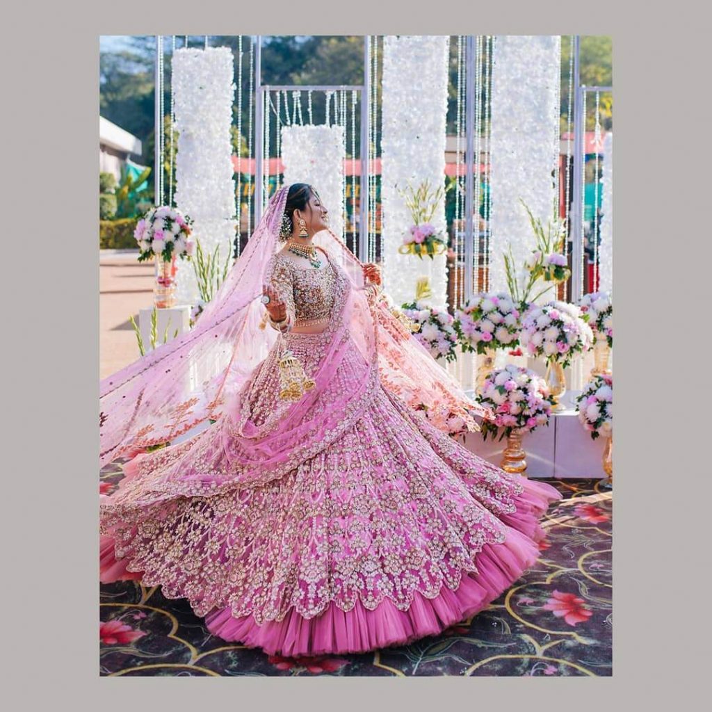 30 Different Shades Of Pink Wedding Lehengas We Loved 3692