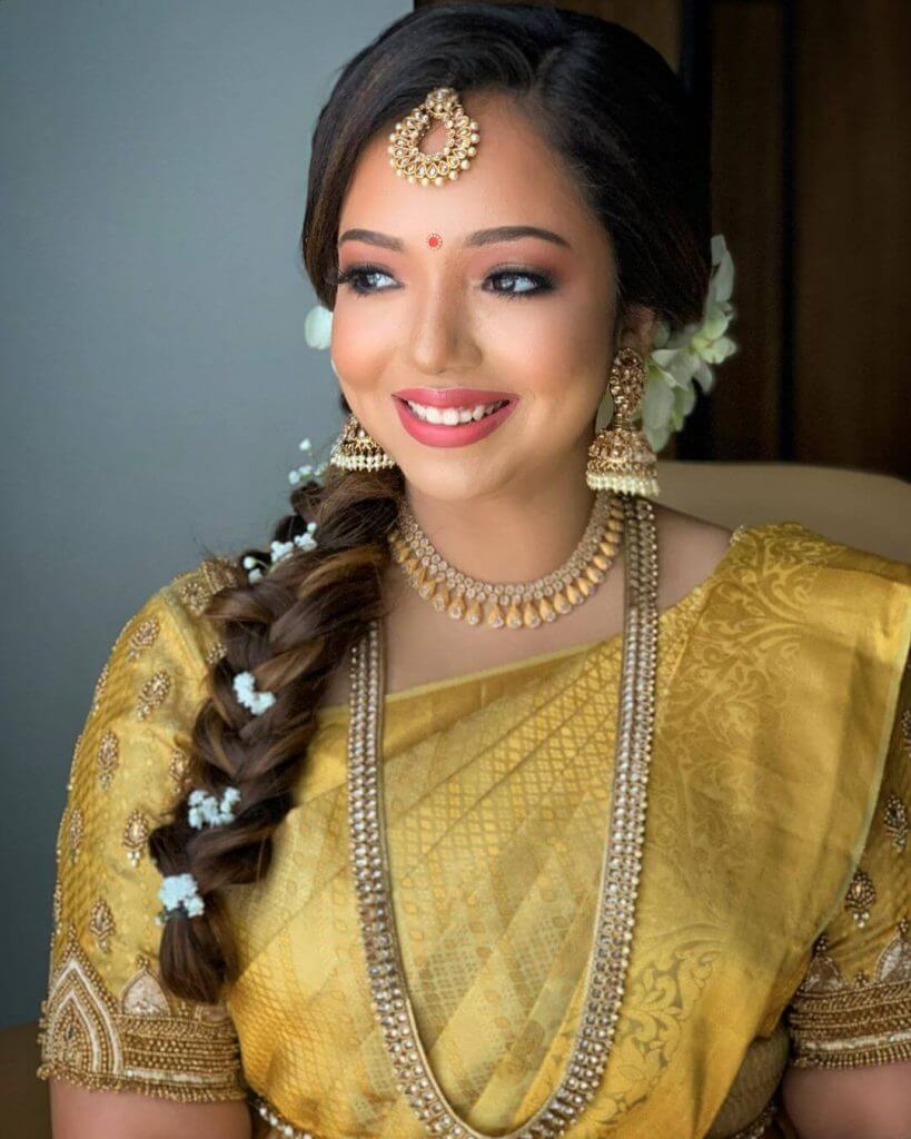 South Indian bridal makeup look