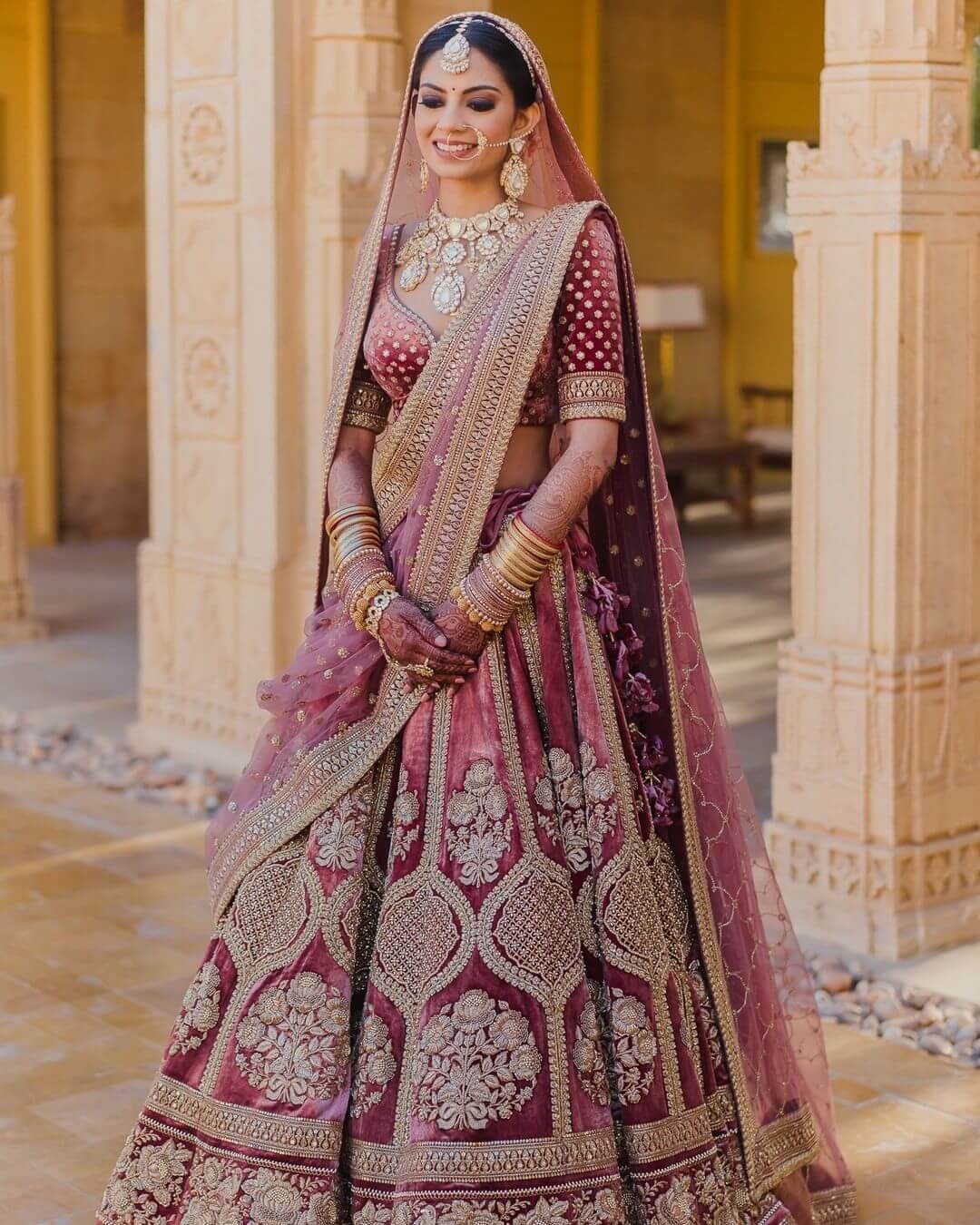 Beautiful Pink Bridal Lehenga Designs For Indian Wedding - K4 Fashion