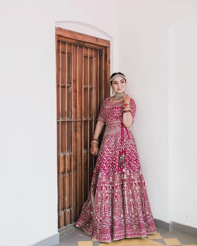 30 Different Shades Of Pink Wedding Lehengas We Loved 1793