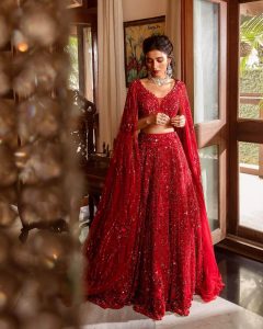 red designer gowns