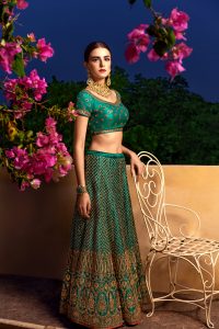 green bridal outfits